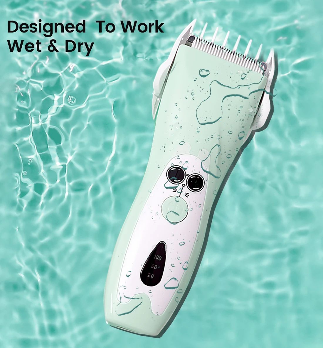 Quiet Baby Hair Clipper Electric Rechargeable Kids Hair Trimmer for Children Grooming Haircut Machine Ceramic Blade Waterproof - Image 4